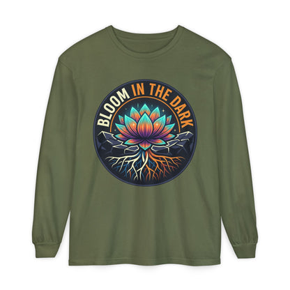 Bloom in the Dark Long Sleeve Tee – Lotus Recovery Shirt