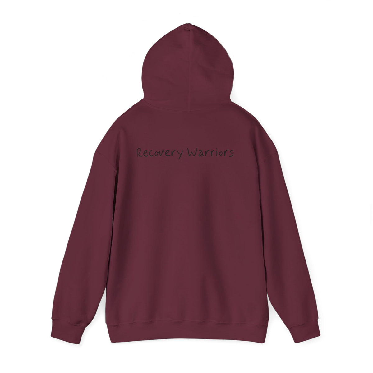 Hoodie — 'Ugly' Script Front & 'Recovery Warriors' Back Pullover