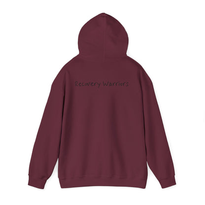 Hoodie — 'Ugly' Script Front & 'Recovery Warriors' Back Pullover