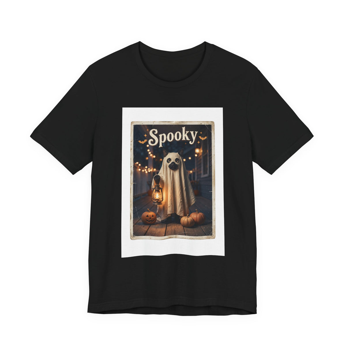 Ghost Dog Halloween Tee | Spooky Animals vintage poster