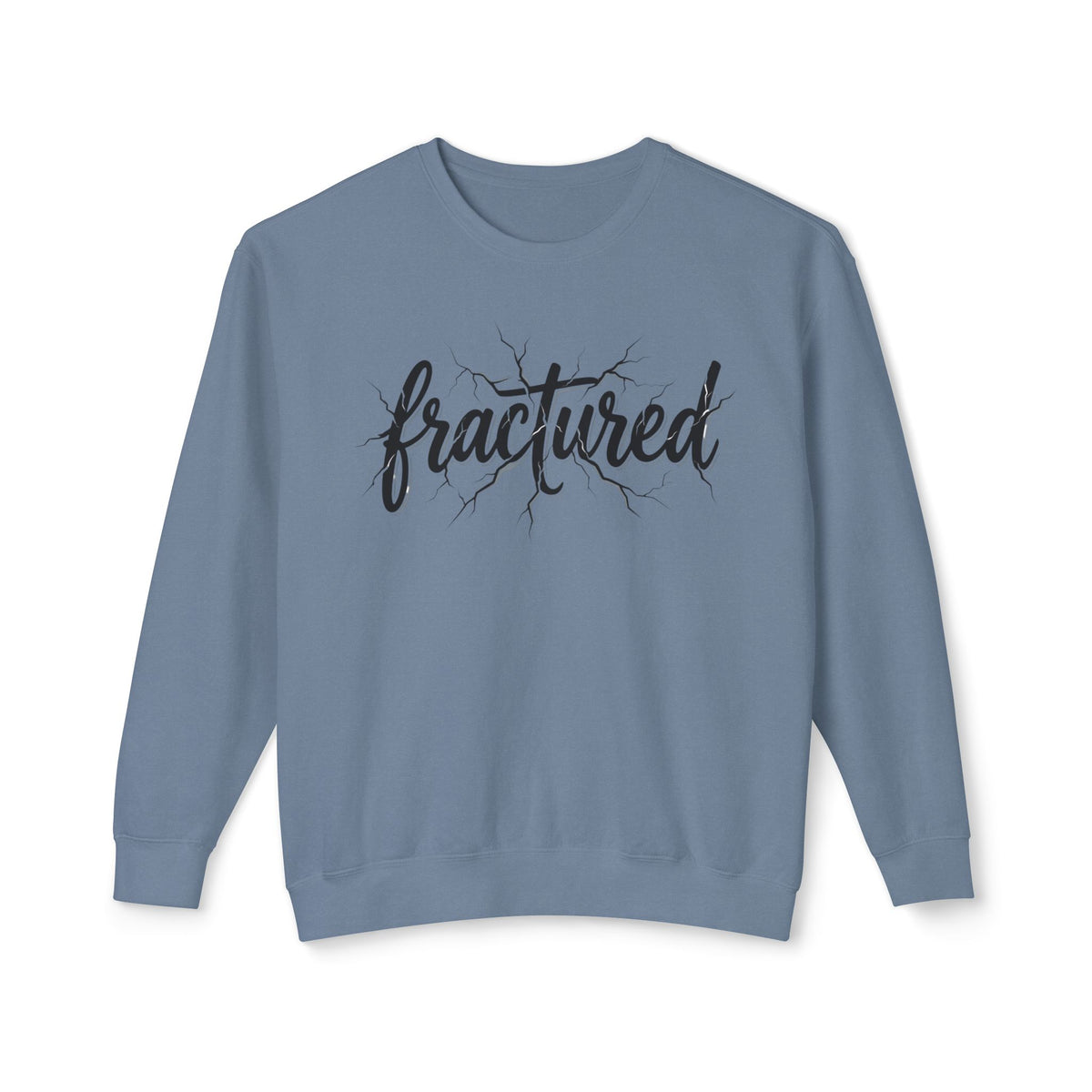 Fractured Script Crewneck Sweatshirt