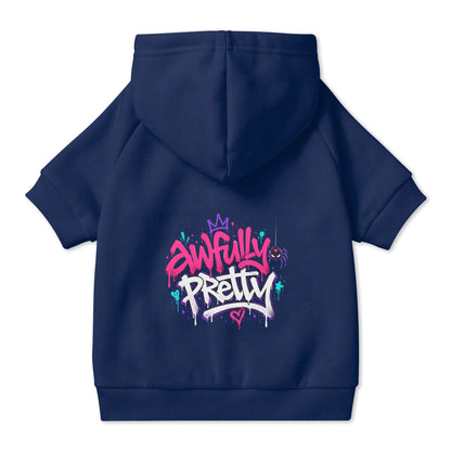 Awfully Pretty Graffiti Pet Hoodie