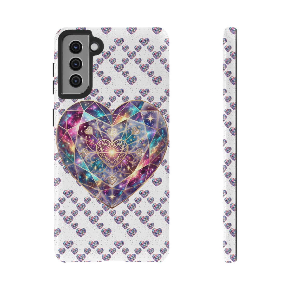 Galaxy Heart Tough Phone Case — Sparkling Cosmic Heart Design