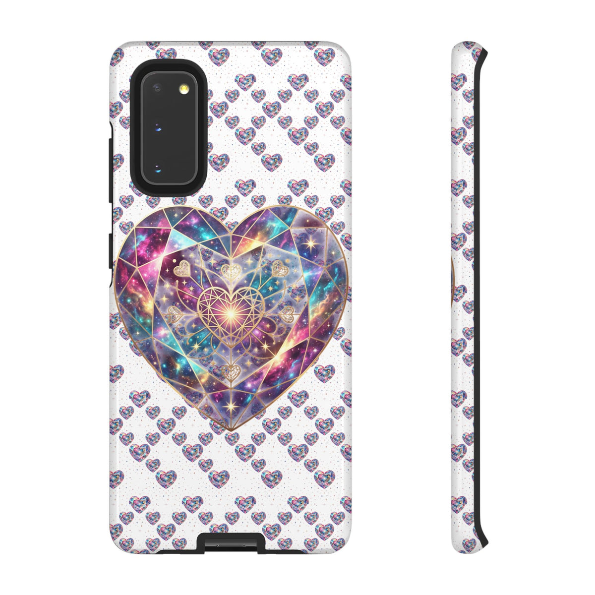Galaxy Heart Tough Phone Case — Sparkling Cosmic Heart Design