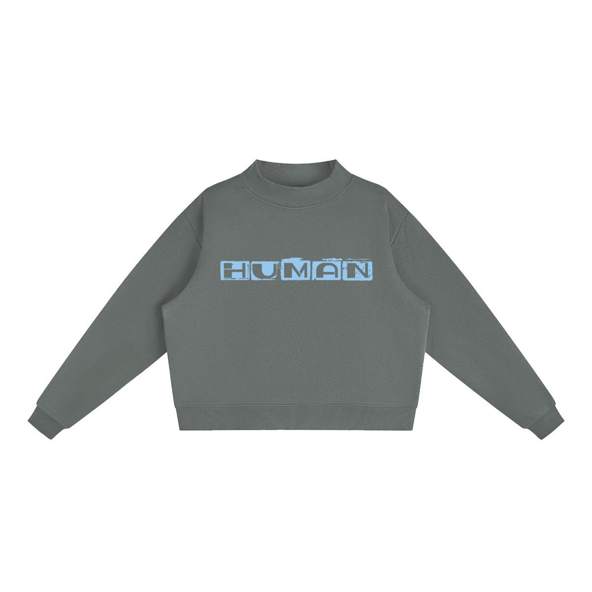 HUMAN Fleece Mock-Neck Sweatshirt