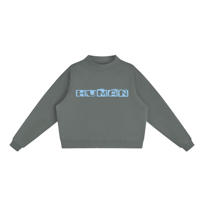 HUMAN Fleece Mock-Neck Sweatshirt