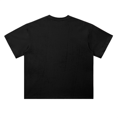 Tired Script Heavyweight Drop-Shoulder Cotton T-Shirt