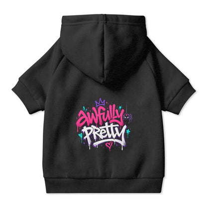 Awfully Pretty Graffiti Pet Hoodie