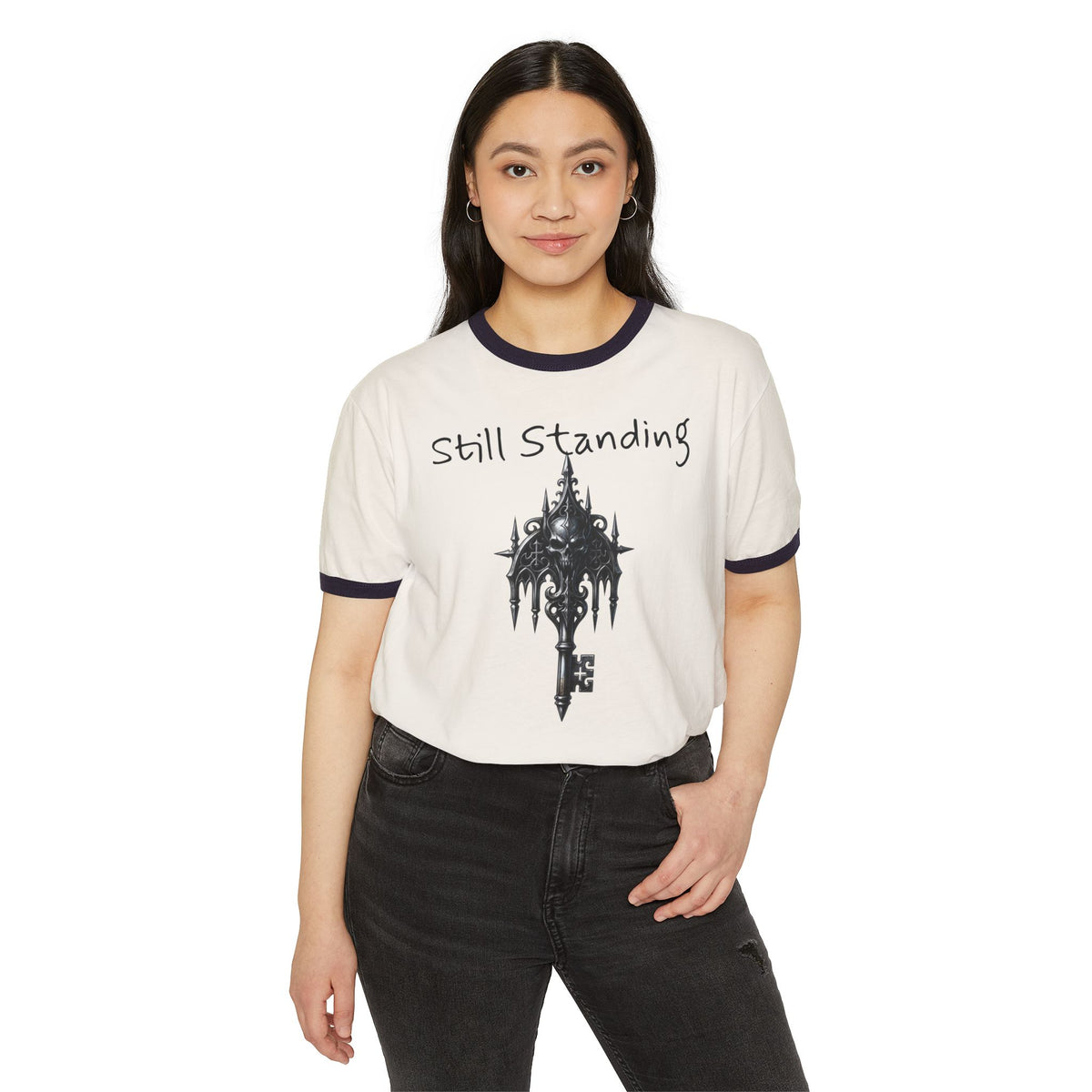 Still Standing Recovery Warriors Ringer T-Shirt – Vintage Key Tee