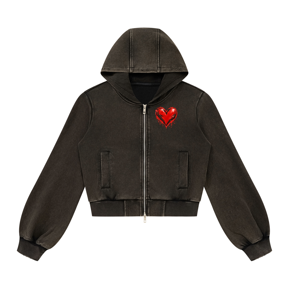 Women’s Vintage Wash Full Zip Hoodie
