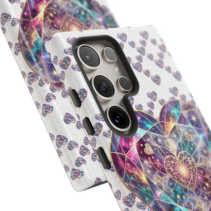 Galaxy Heart Tough Phone Case — Sparkling Cosmic Heart Design