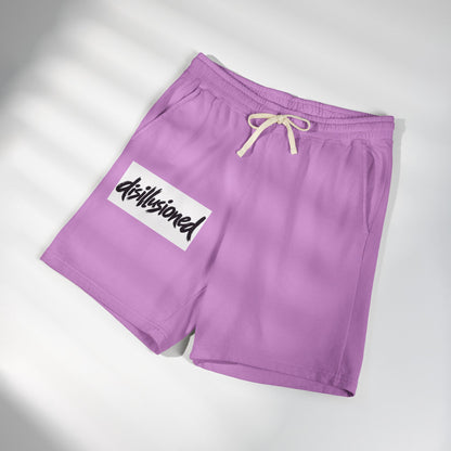 'disillusioned' Fleece Sweat Shorts — Garment-Dyed Lightweight Lounge Shorts