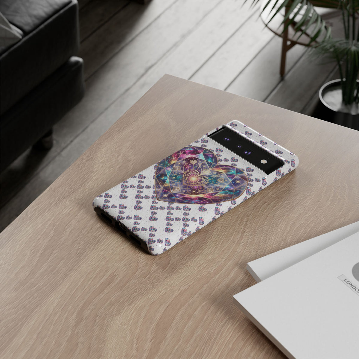 Galaxy Heart Tough Phone Case — Sparkling Cosmic Heart Design