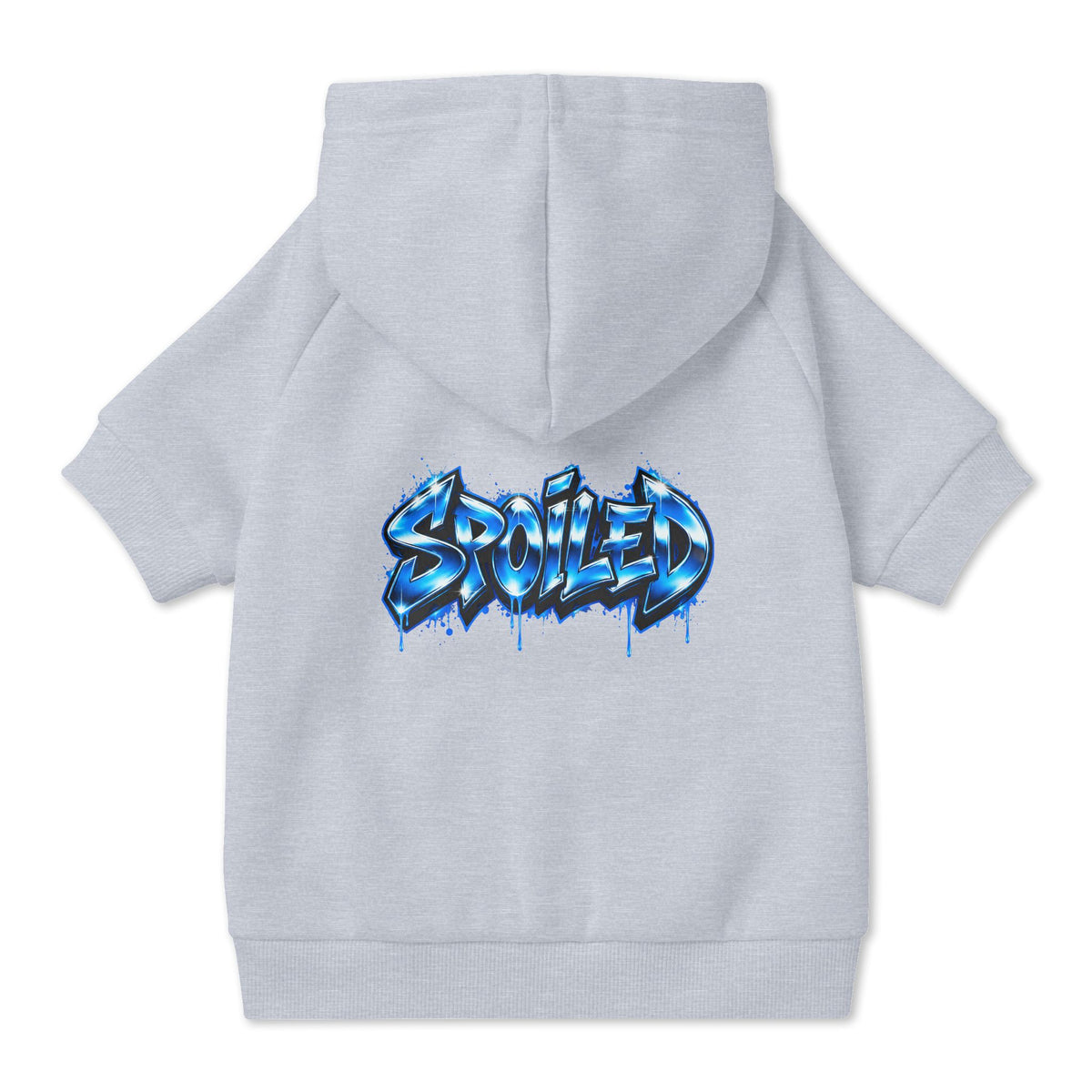 Spoiled Blue Graffiti Pet Hoodie