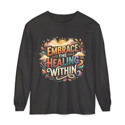 Embrace the Healing Within Long Sleeve Tee – Recovery Warriors