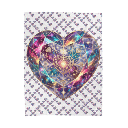 Cosmic Heart Velveteen Blanket