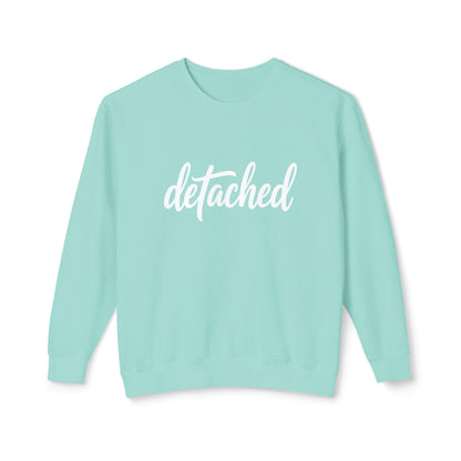 Detached Crewneck Sweatshirt — Minimal Script Pullover