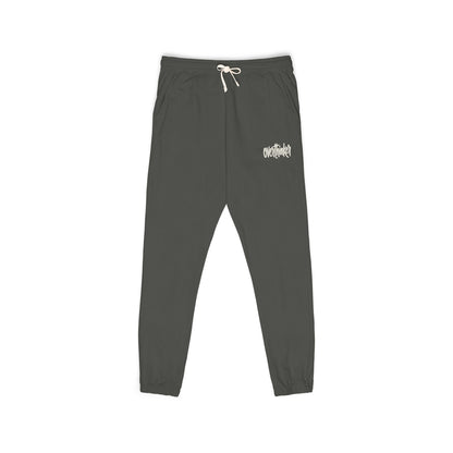 Ember Script Sweatpants — Garment-Dyed Fleece Joggers with "overthinker" Script