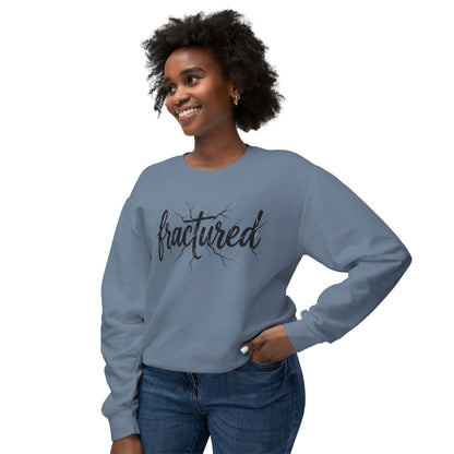 Fractured Script Crewneck Sweatshirt