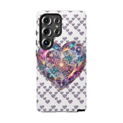 Galaxy Heart Tough Phone Case — Sparkling Cosmic Heart Design