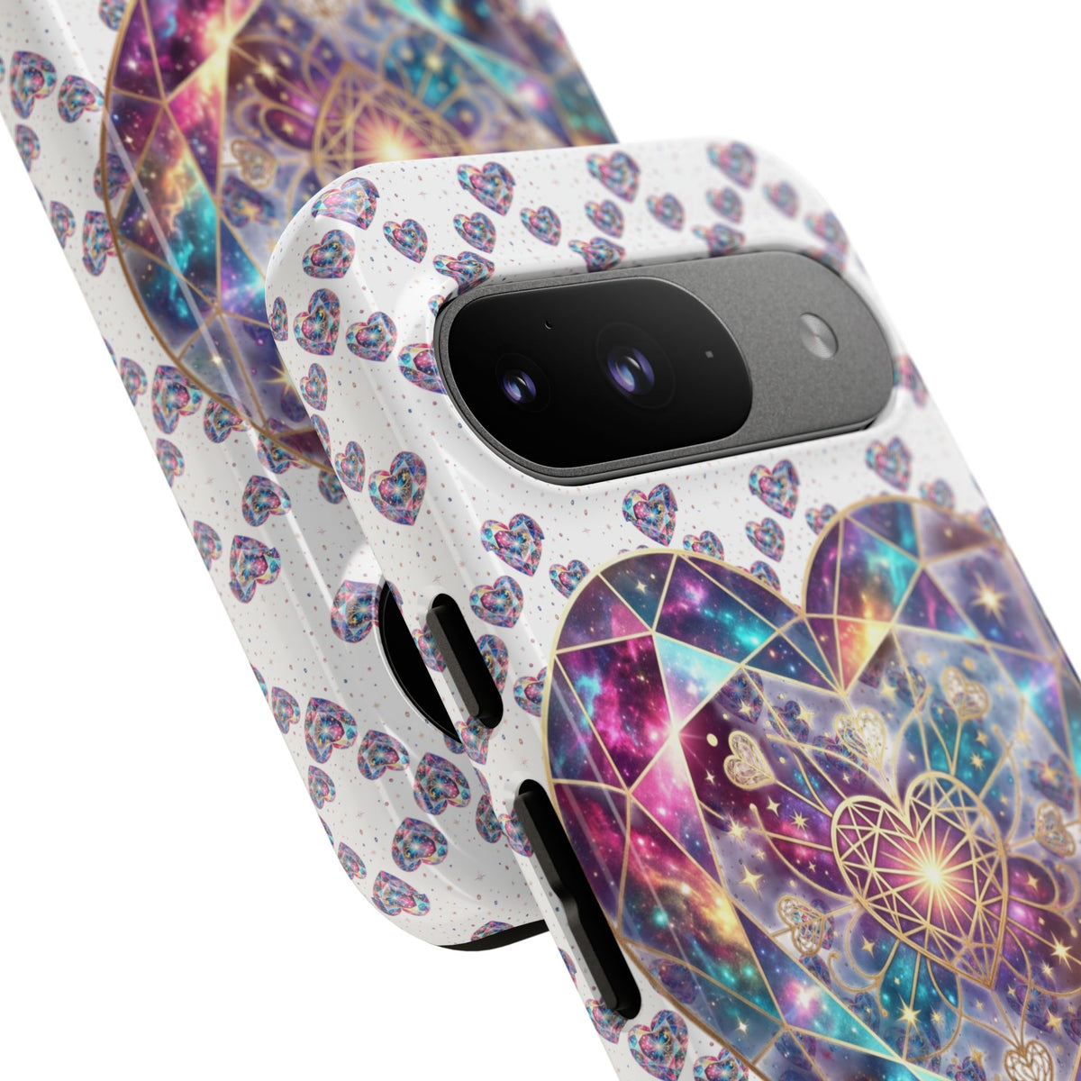 Galaxy Heart Tough Phone Case — Sparkling Cosmic Heart Design