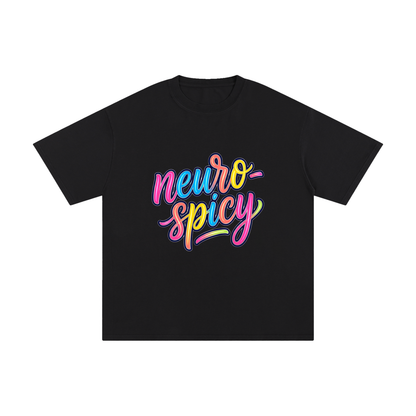 Neuro-Spicy Colorful Script Unisex Pure Cotton T-Shirt