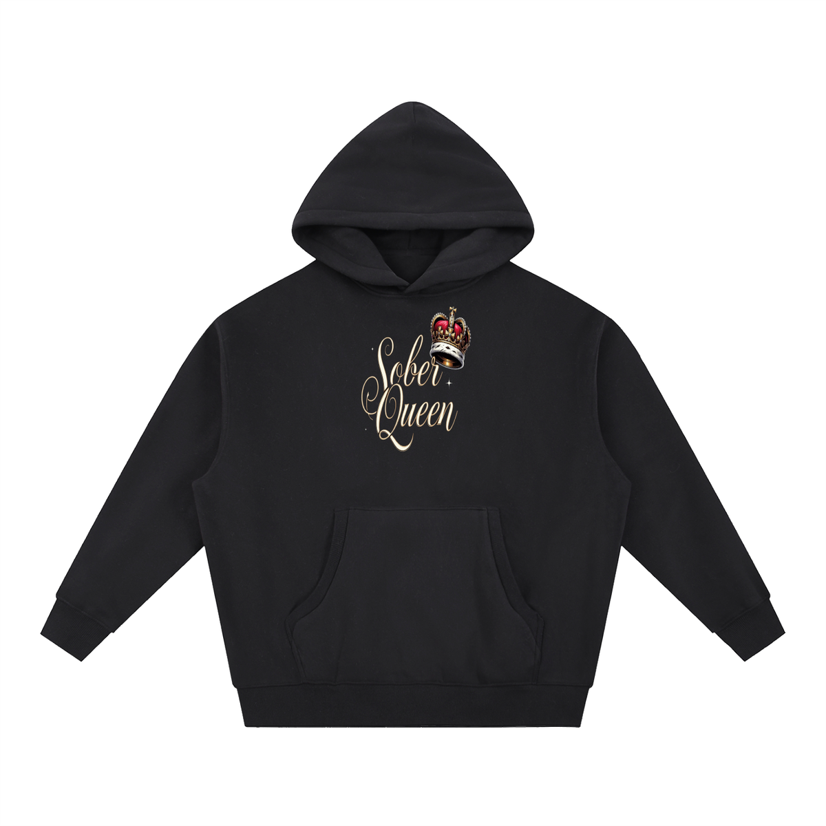 Essential Oversized Boxy Fit Fleece Hoodie