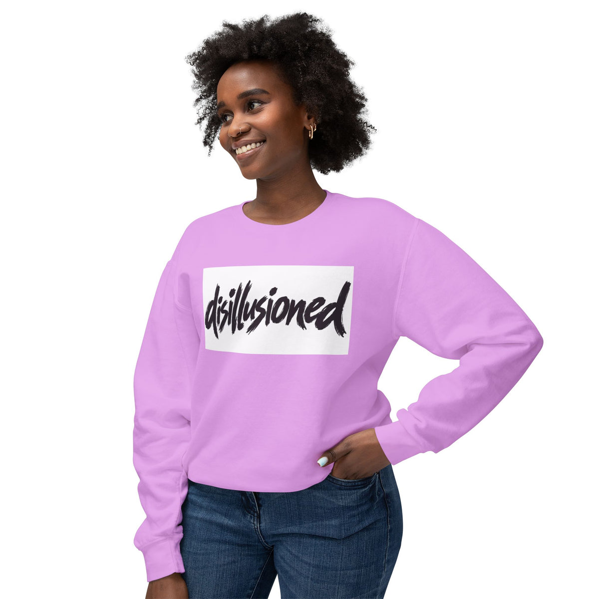 Disillusioned Crewneck Sweatshirt — Casual Graphic Pullover