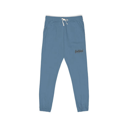 Garment-Dyed Fleece Sweatpants — Fractured Script Cozy Joggers