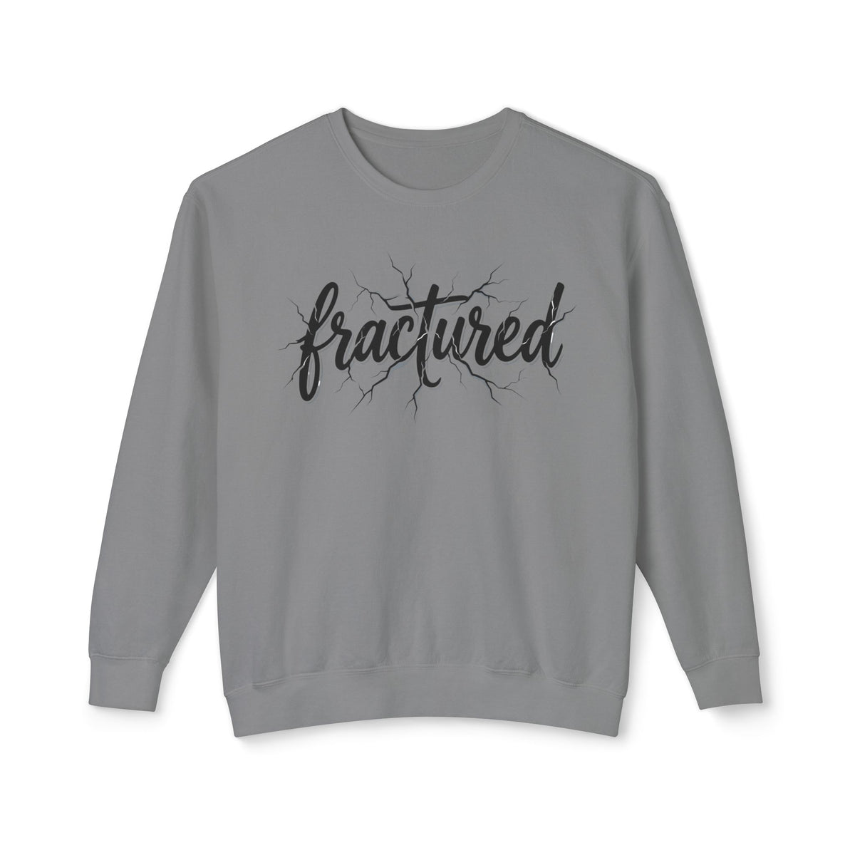 Fractured Script Crewneck Sweatshirt