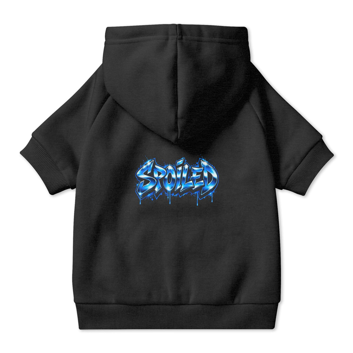 Spoiled Blue Graffiti Pet Hoodie