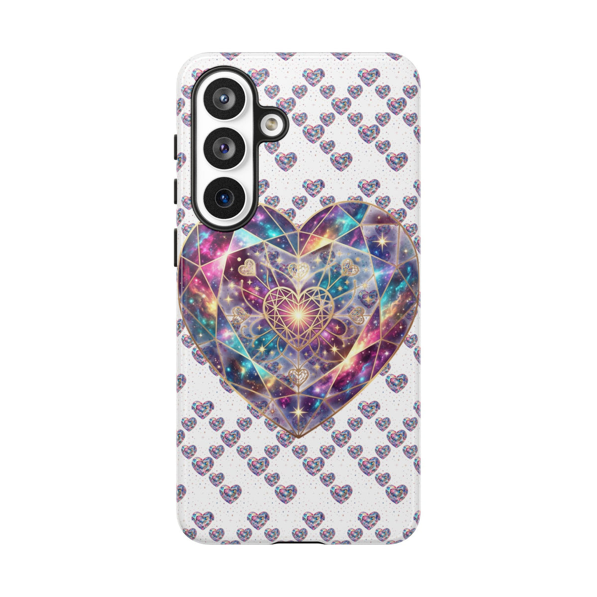 Galaxy Heart Tough Phone Case — Sparkling Cosmic Heart Design