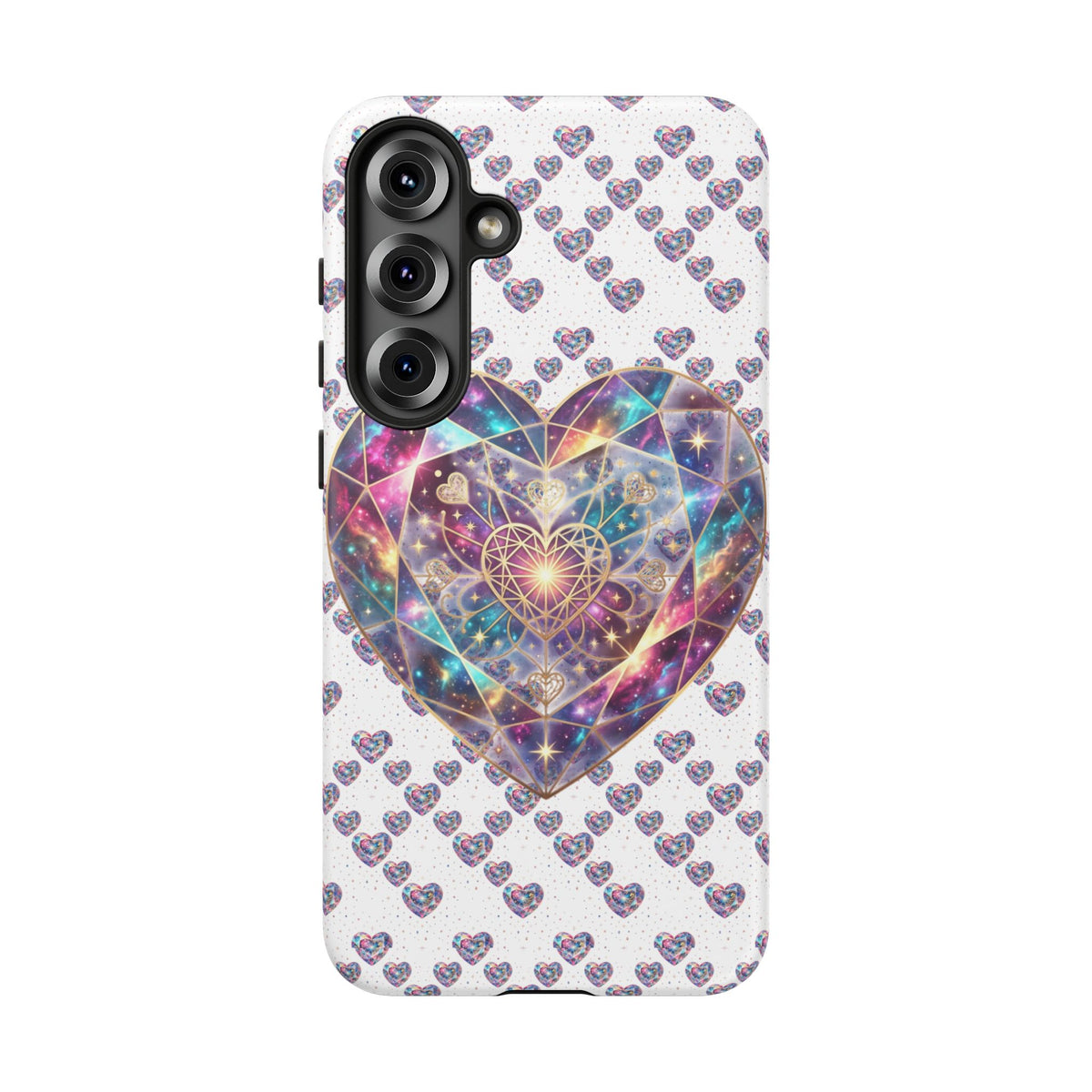 Galaxy Heart Tough Phone Case — Sparkling Cosmic Heart Design