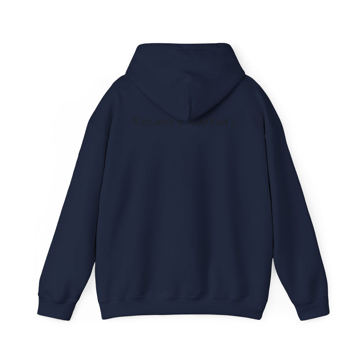 Ugly Script Hoodie — Recovery Warriors Back Print (designed for Joseph)