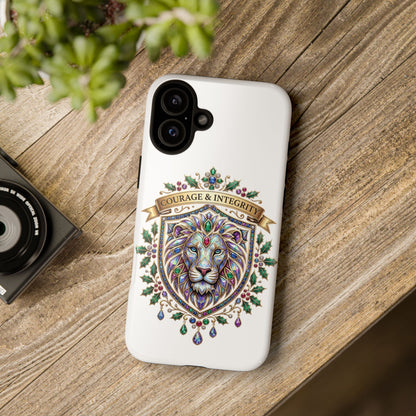Courage & Integrity Lion Phone Case