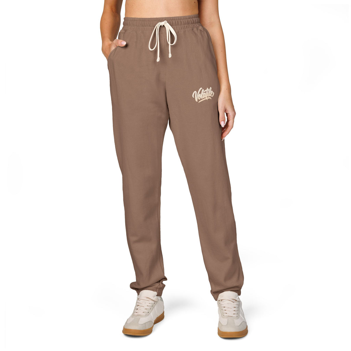 Volatile Script Sweatpants — Garment-Dyed Cozy Joggers