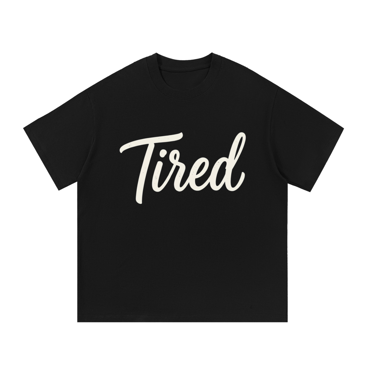 Tired Script Relaxed-Fit Cotton T-Shirt