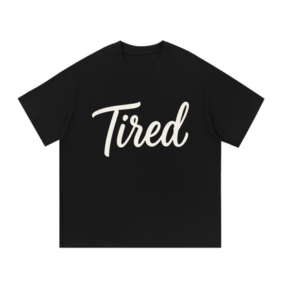 Tired Script Relaxed-Fit Cotton T-Shirt