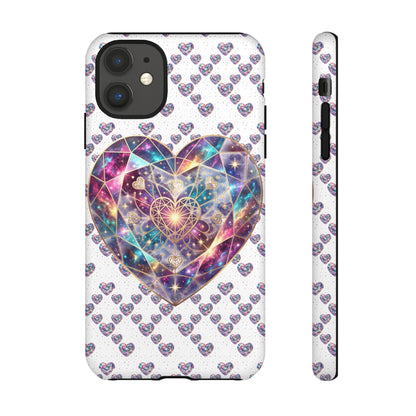 Galaxy Heart Tough Phone Case — Sparkling Cosmic Heart Design