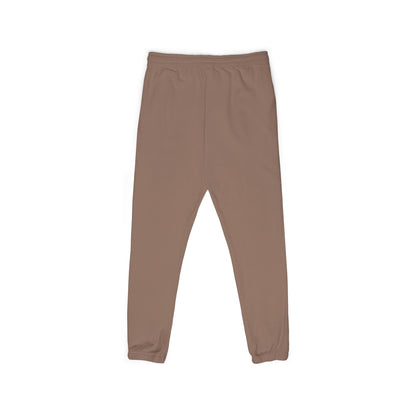 Garment-Dyed Fleece Sweatpants — Relaxed Joggers with 'hyper-vigilant' Script