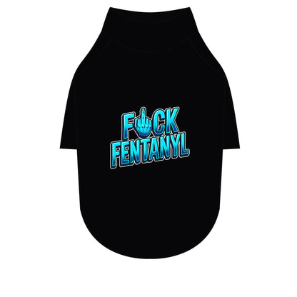 Pet Raglan T-Shirt – F*ck Fentanyl Awareness Dog Shirt