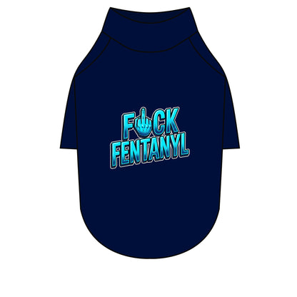 Pet Raglan T-Shirt – F*ck Fentanyl Awareness Dog Shirt