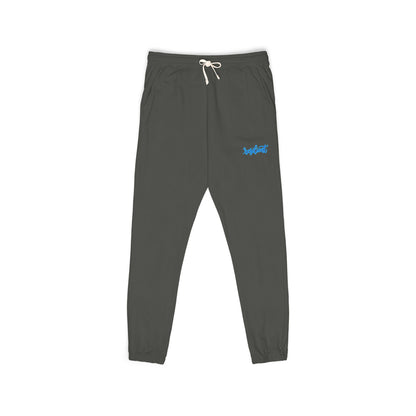 Resilient Script Wave Sweatpants — Garment-Dyed Fleece Joggers