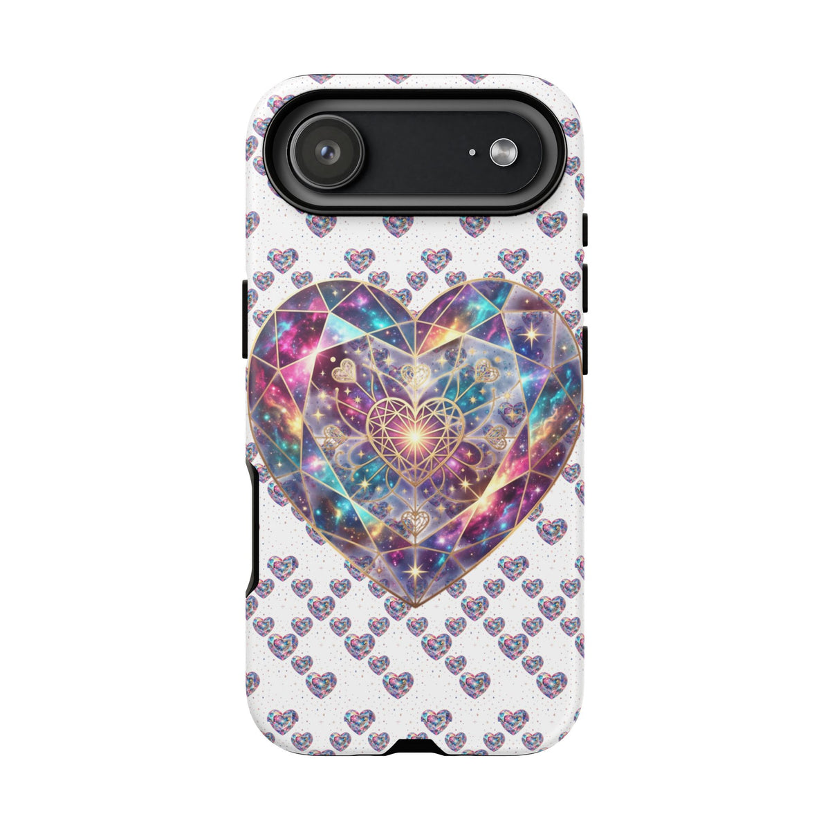 Galaxy Heart Tough Phone Case — Sparkling Cosmic Heart Design