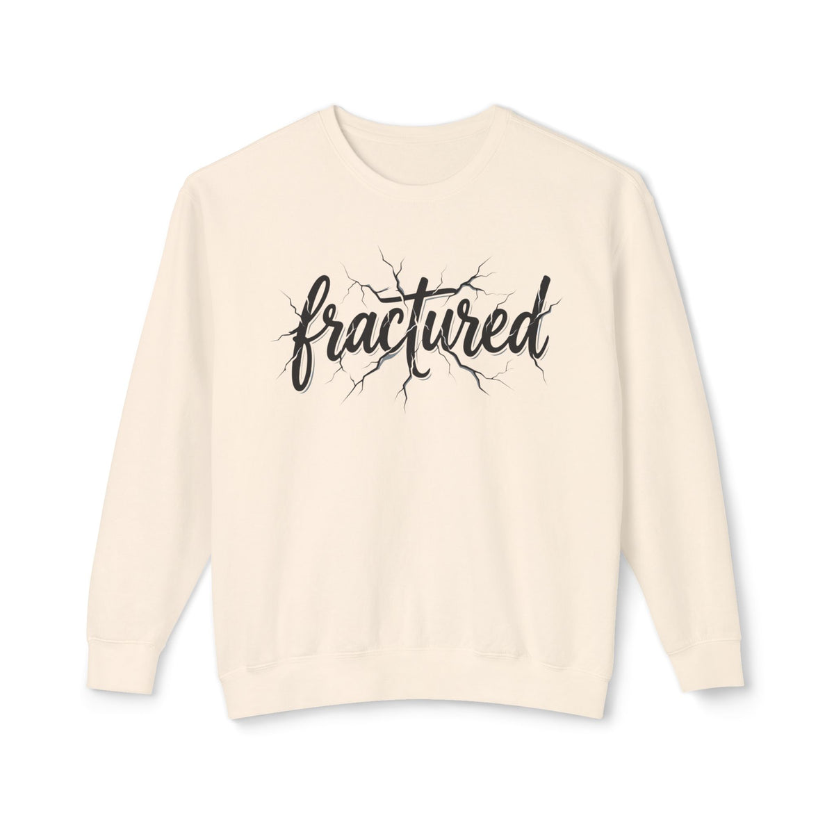 Fractured Script Crewneck Sweatshirt