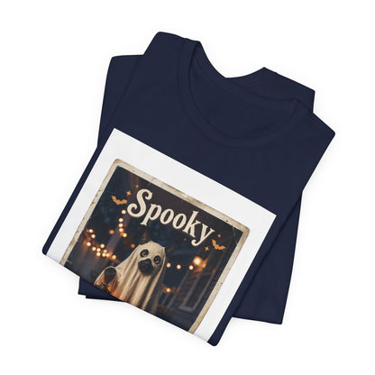Ghost Dog Halloween Tee | Spooky Animals vintage poster