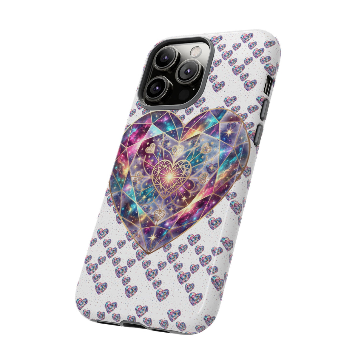 Galaxy Heart Tough Phone Case — Sparkling Cosmic Heart Design