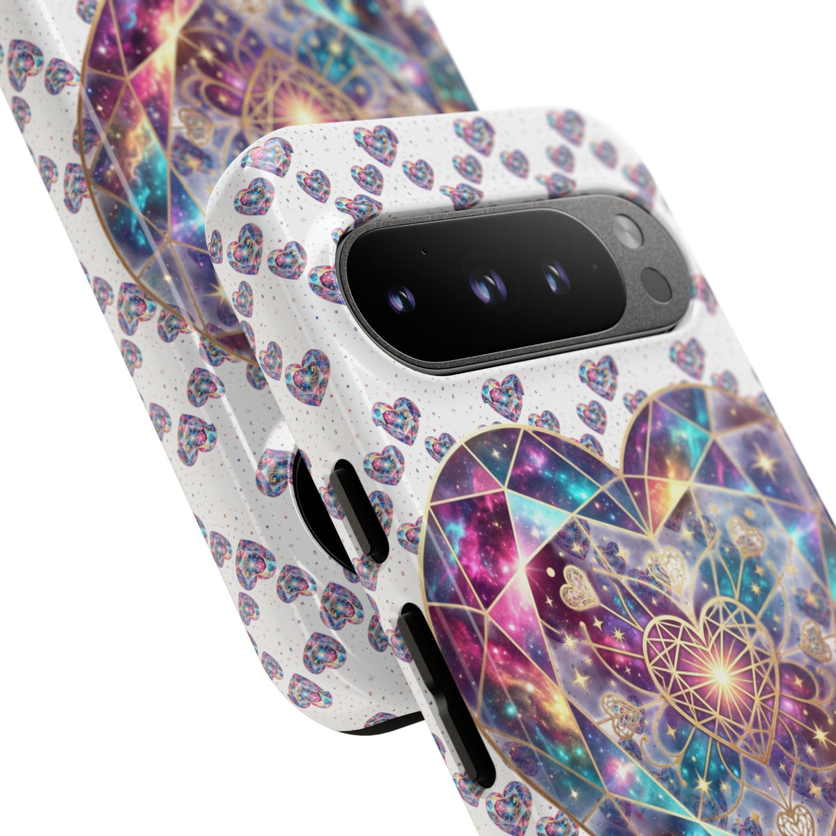 Galaxy Heart Tough Phone Case — Sparkling Cosmic Heart Design