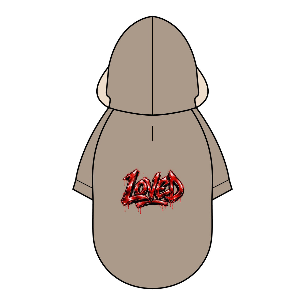 Loved Graphic Pet Parka Jacket