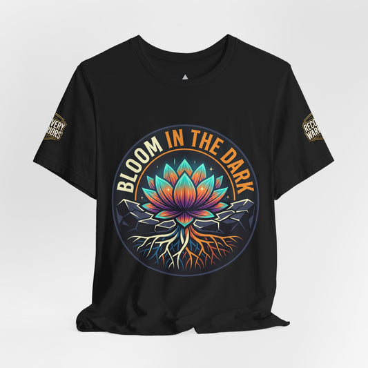 Bloom in the Dark T-Shirt – Lotus Floral Recovery Graphic Tee